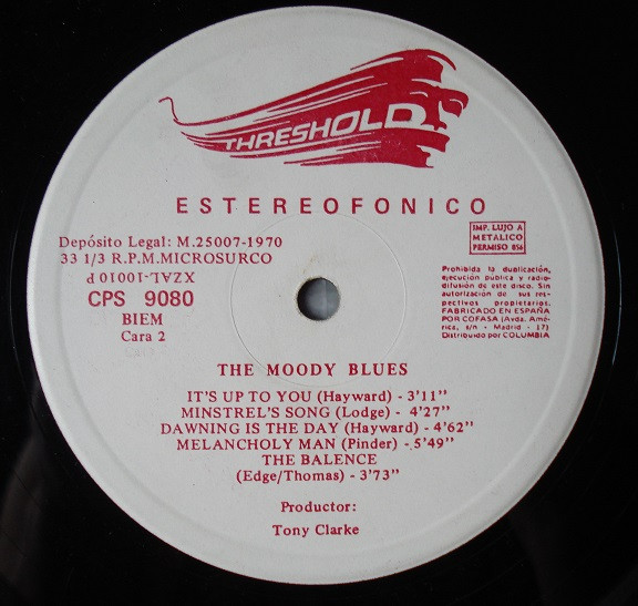 The Moody Blues - A Question Of Balance - Vinilo | Threshold (CPS 9080) - 4