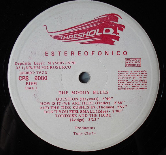 The Moody Blues - A Question Of Balance - Vinilo | Threshold (CPS 9080) - 3