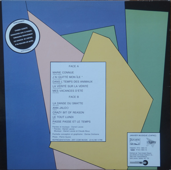 Daniel Lavoie - 10 / 10 | Trafic (TFX 1984-10) - 2