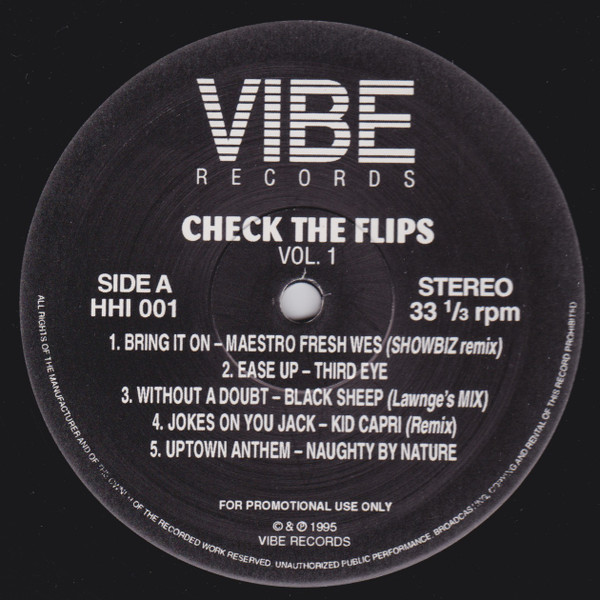 Various - Check The Flips - Instrumentals Vol. 1 | Vibe Records (HHI-001) - 3 Various - Check The Flips - Instrumentals Vol. 1 | Vibe Records (HHI-001) - 3