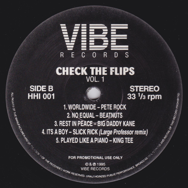 Various - Check The Flips - Instrumentals Vol. 1 | Vibe Records (HHI-001) - 4 Various - Check The Flips - Instrumentals Vol. 1 | Vibe Records (HHI-001) - 4
