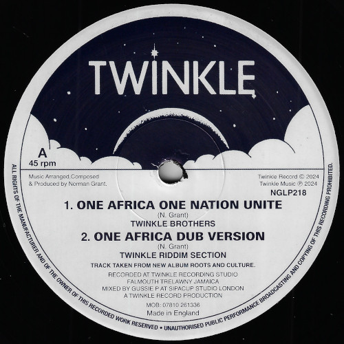 Twinkle Brothers - One Africa One Nation Unite | Twinkle Records (NGLP218)