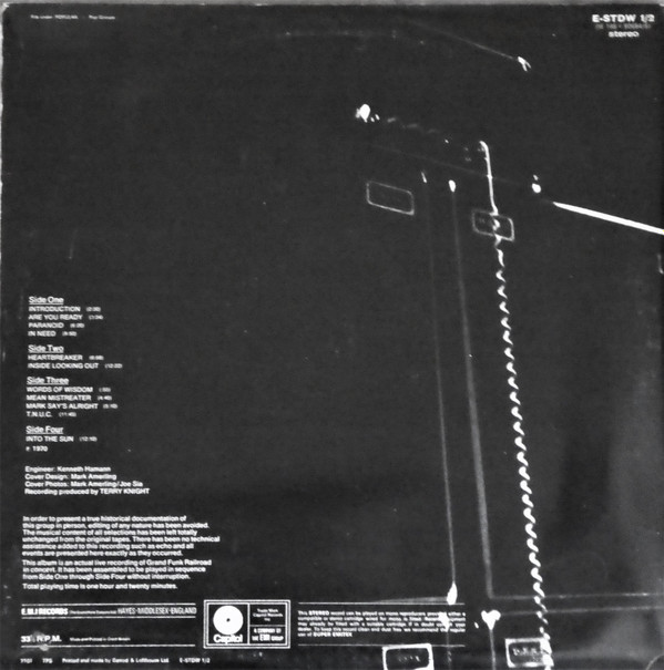 Grand Funk Railroad - Live Album | Capitol Records (E-STDW 1/2)