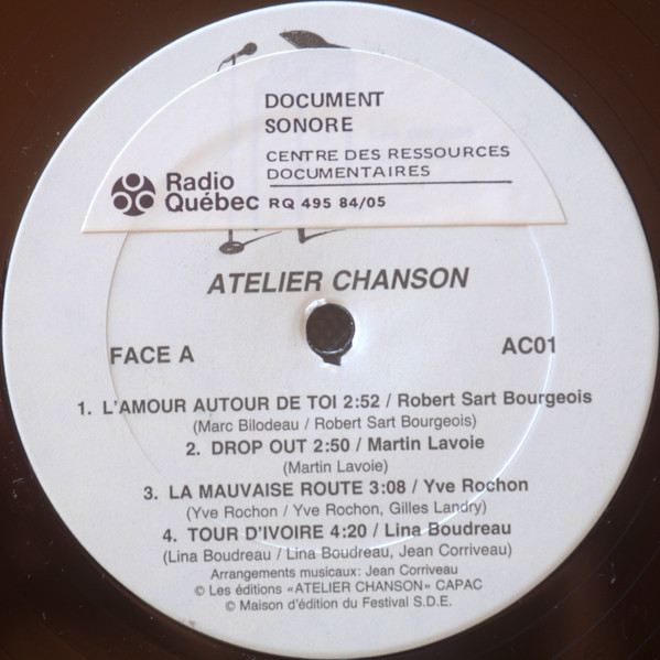 Various - Festival De La Chanson Granby | Atelier Chanson (AC01) - 3 Various - Festival De La Chanson Granby | Atelier Chanson (AC01) - 3