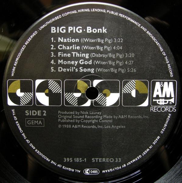 Big Pig - Bonk | A&M Records (395 185-1) - 4 Big Pig - Bonk | A&M Records (395 185-1) - 4