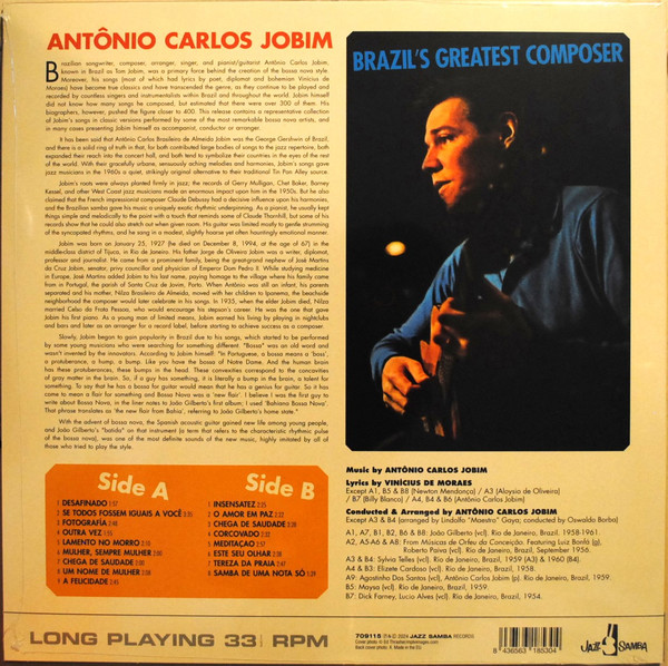 Antonio Carlos Jobim - Brazil’s Greatest Composer | Jazz Samba Records (709115) - 2