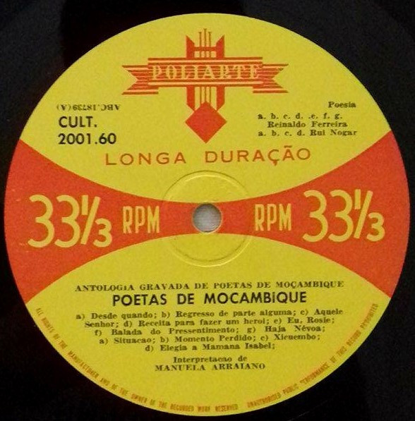 Various - Poetas De Moçambique | Poliarte (CULT - 2001.60) - 3