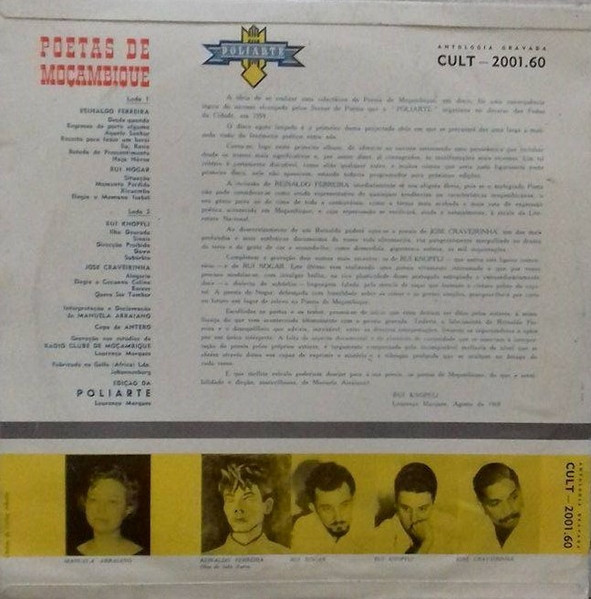 Various - Poetas De Moçambique | Poliarte (CULT - 2001.60) - 2