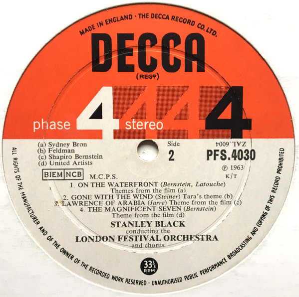 Stanley Black - Film Spectacular! 2 | Decca (PFS 4030) - 4 Stanley Black - Film Spectacular! 2 | Decca (PFS 4030) - 4