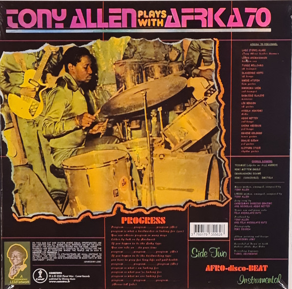 Tony Allen Plays With Africa 70 - Progress | Coconut (COMET095) - 2 Tony Allen Plays With Africa 70 - Progress | Coconut (COMET095) - 2