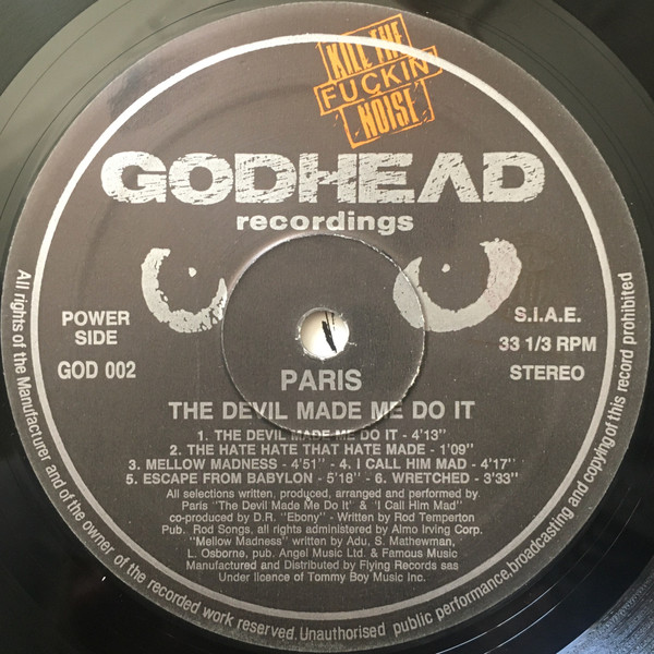 Paris - The Devil Made Me Do It | Godhead (GOD 002 LP) - 4 Paris - The Devil Made Me Do It | Godhead (GOD 002 LP) - 4