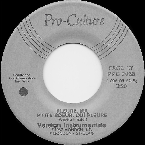 Martine St-Clair - Pleure, Ma P'tite Soeur, Oui Pleure | Pro-Culture (PPC 2036) - 2 Martine St-Clair - Pleure, Ma P'tite Soeur, Oui Pleure | Pro-Culture (PPC 2036) - 2