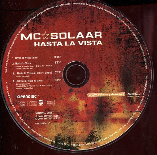 MC Solaar - Hasta La Vista | Sentinel Ouest (8573-88041-5) - 3 MC Solaar - Hasta La Vista | Sentinel Ouest (8573-88041-5) - 3