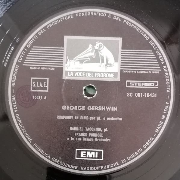 Franck Pourcel Et Son Grand Orchestre , Gabriel Tacchino - George Gershwin | La Voce Del Padrone (CSDQ 6282) - 2