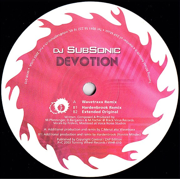 DJ SubSonic - Devotion | Turning Wheel Records (WHR-010) - 2 DJ SubSonic - Devotion | Turning Wheel Records (WHR-010) - 2