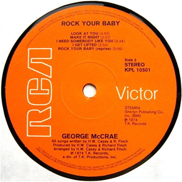 George McCrae - Rock Your Baby | RCA Victor (KPL 10501) - 4 George McCrae - Rock Your Baby | RCA Victor (KPL 10501) - 4