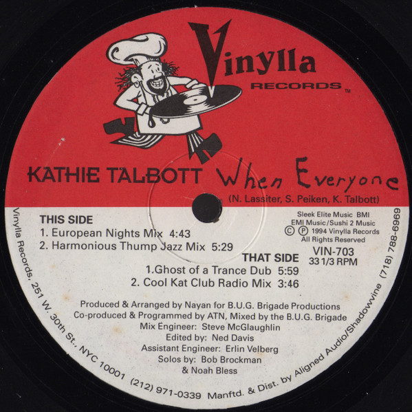 Kathie Talbot - When Everyone | Vinylla Records (VIN-703) - main