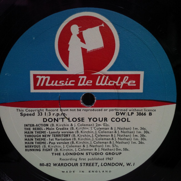 The London Studio Group - Don't Lose Your Cool | Music De Wolfe (DW/LP 3066) - 4