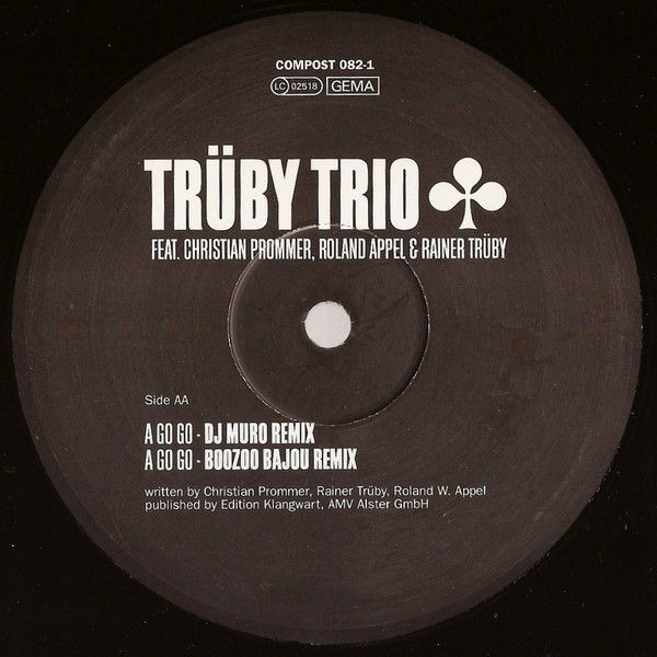Trüby Trio Feat. Christian Prommer , Roland Appel & Rainer Trüby - Carajillo / A Go Go (Remixes) | Compost Records (COMPOST 082-1) - 4 Trüby Trio Feat. Christian Prommer , Roland Appel & Rainer Trüby - Carajillo / A Go Go (Remixes) | Compost Records (COMPOST 082-1) - 4