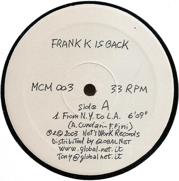Frank K - Frank K Is Back | M.C.M. (MCM 003) - main