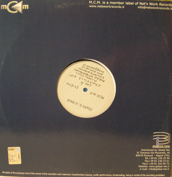 Frank K - Frank K Is Back | M.C.M. (MCM 003) - 3