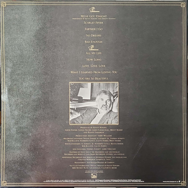 Kenny Rogers - We've Got Tonight | Liberty (LO-51143) - 2