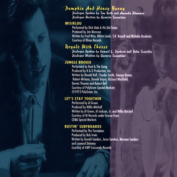 Various - Pulp Fiction (Music From The Motion Picture) [CD] | MCA Records (MCASD-11103) - 4