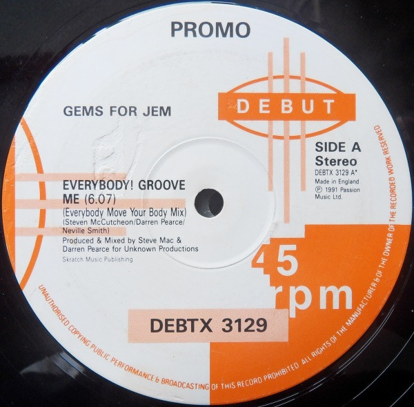 Gems For Jem - Everybody! Groove Me | Debut (DEBTX 3129) - main