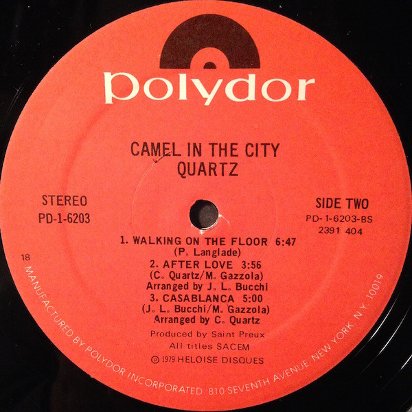 Quartz - Camel In The City | Polydor (PD-1-6203) - 4 Quartz - Camel In The City | Polydor (PD-1-6203) - 4