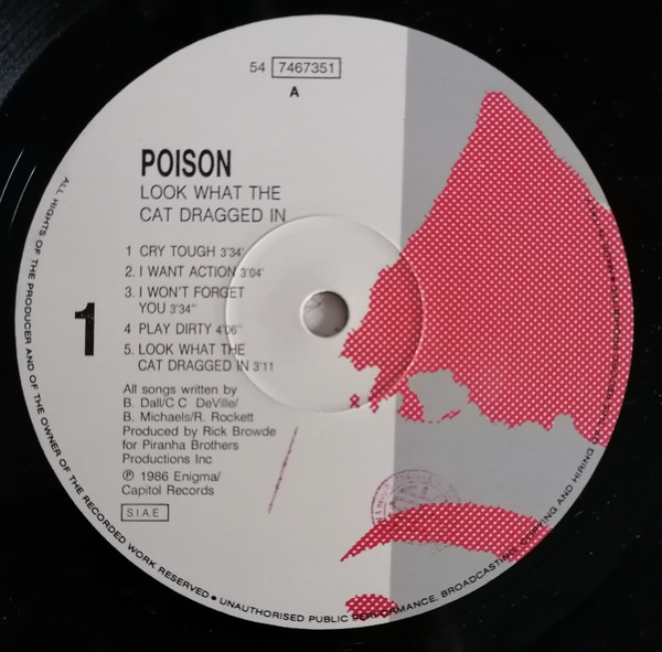 Poison - Look What The Cat Dragged In | Enigma Records (54 7467351) - 3