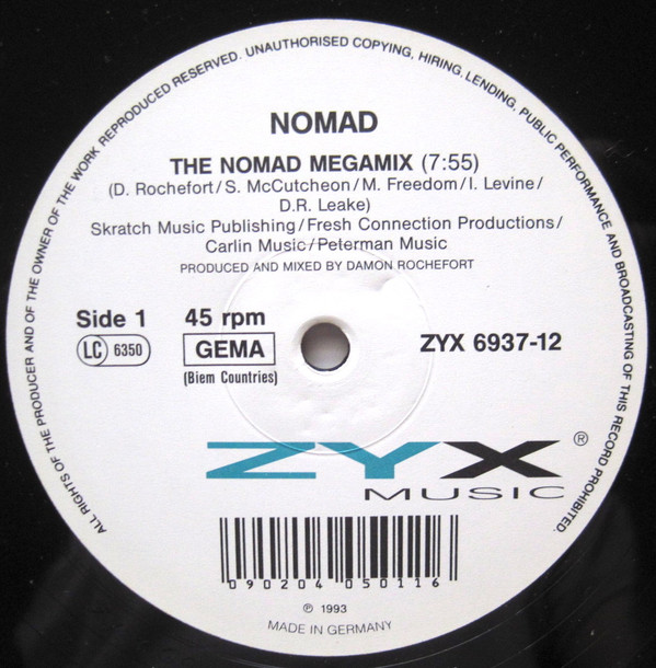 Nomad - The Nomad Megamix / (I Wanna Give You) Devotion | Zyx Music (ZYX 6937-12) - main Nomad - The Nomad Megamix / (I Wanna Give You) Devotion | Zyx Music (ZYX 6937-12) - main