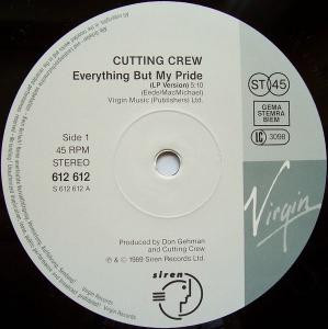 Cutting Crew - Everything But My Pride | Virgin (612612-213) - 2