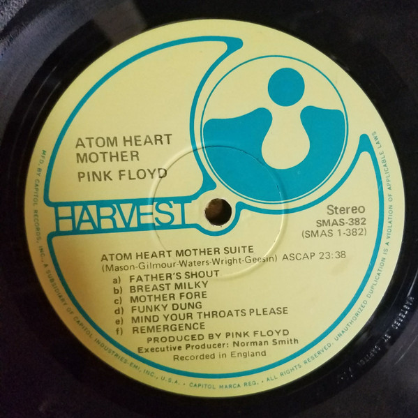 Pink Floyd - Atom Heart Mother | Harvest (SMAS-382) - 3