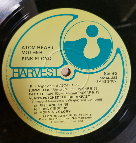 Pink Floyd - Atom Heart Mother | Harvest (SMAS-382) - 4