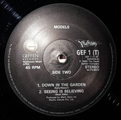 Models - Out Of Mind Out Of Sight | Geffen Records (GEF 1 T) - 4 Models - Out Of Mind Out Of Sight | Geffen Records (GEF 1 T) - 4