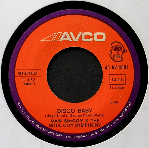 Van McCoy & The Soul City Symphony - Disco Baby | Avco (AV 4601) - 3