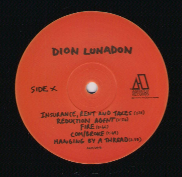 Dion Lunadon - Dion Lunadon | Agitated Records (AGIT044) - 3