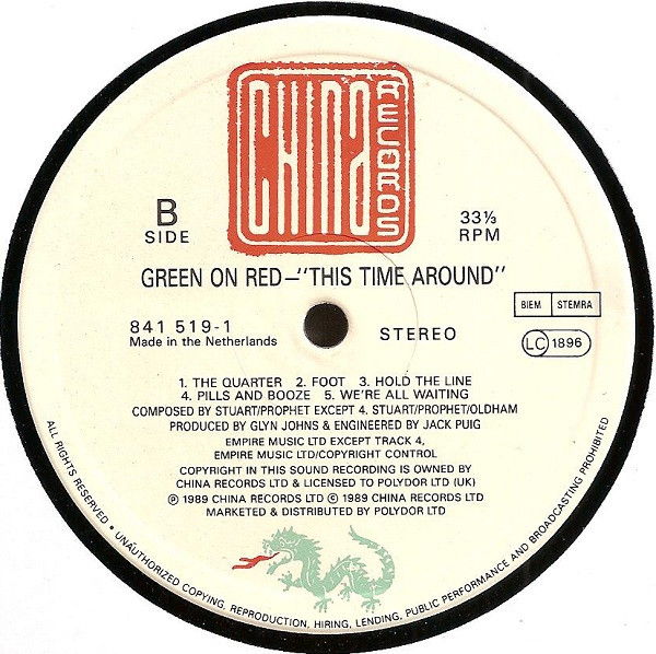 Green On Red - This Time Around | China Records (841 519-1) - 3