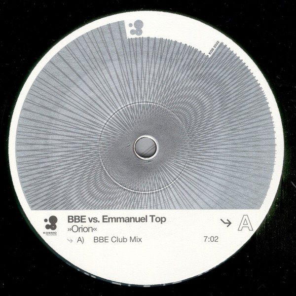 B.B.E. vs. Emmanuel Top - Orion | Kosmo Records (KOS 2032) - 3 B.B.E. vs. Emmanuel Top - Orion | Kosmo Records (KOS 2032) - 3
