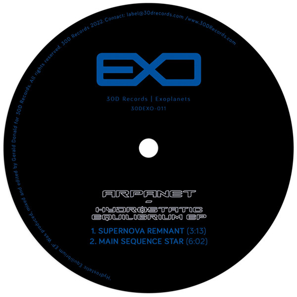 Arpanet - Hydrostatic Equilibrium EP | 30D Records (30DEXO-011)