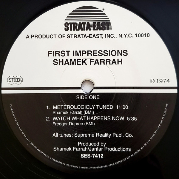 Shamek Farrah - First Impressions | Strata-East (SES-7412) - 3