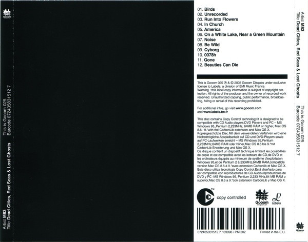 M83 - Dead Cities, Red Seas & Lost Ghosts | Gooom (Gooom 025) - 2 M83 - Dead Cities, Red Seas & Lost Ghosts | Gooom (Gooom 025) - 2