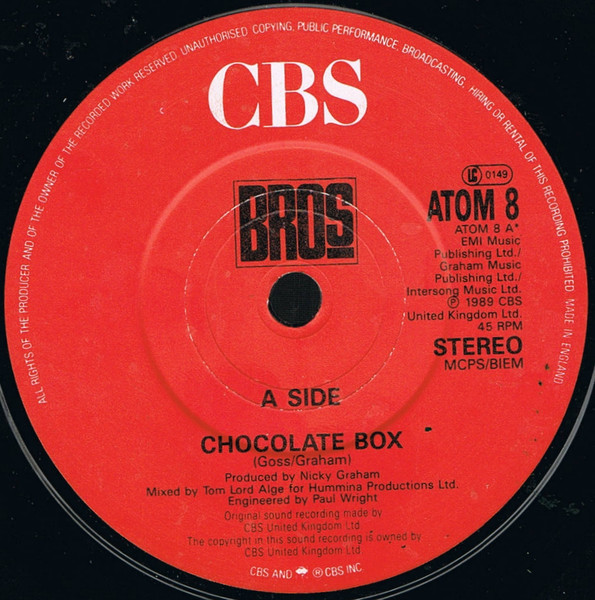 Bros - Chocolate Box | CBS (ATOM 8) - 3