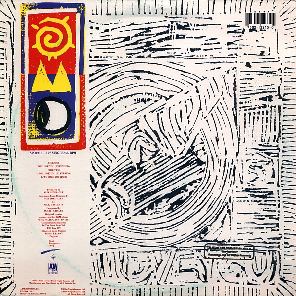 Orchestral Manoeuvres In The Dark - We Love You (Extended) | A&M Records (SP-12215) - 2 Orchestral Manoeuvres In The Dark - We Love You (Extended) | A&M Records (SP-12215) - 2