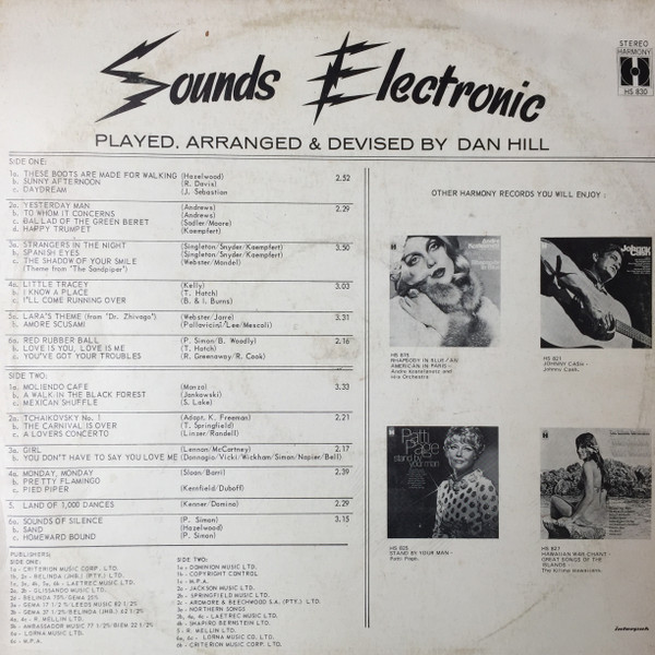 Dan Hill - 66/33 Sounds Electronic | Harmony (HS 830) - 2