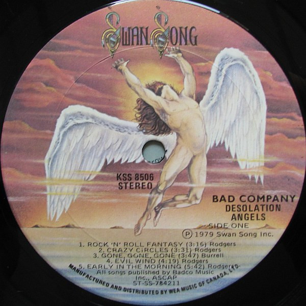 Bad Company - Desolation Angels [Vinyl] | Swan Song (KSS 8506) - 4