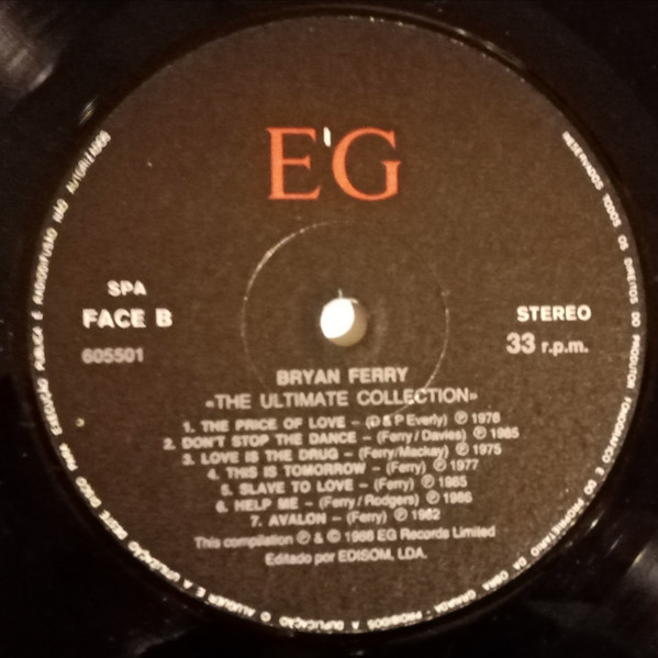 Bryan Ferry And Roxy Music - Bryan Ferry - The Ultimate Collection With Roxy Music | EG (605501) - 3