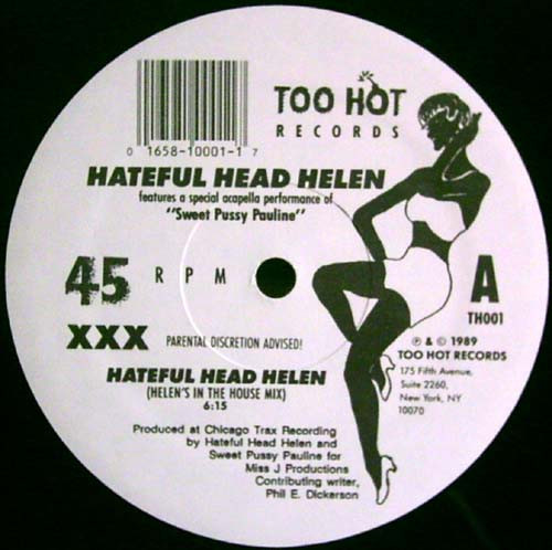 Hateful Head Helen - Hateful Head Helen | Too Hot Records (TH001) - main Hateful Head Helen - Hateful Head Helen | Too Hot Records (TH001) - main