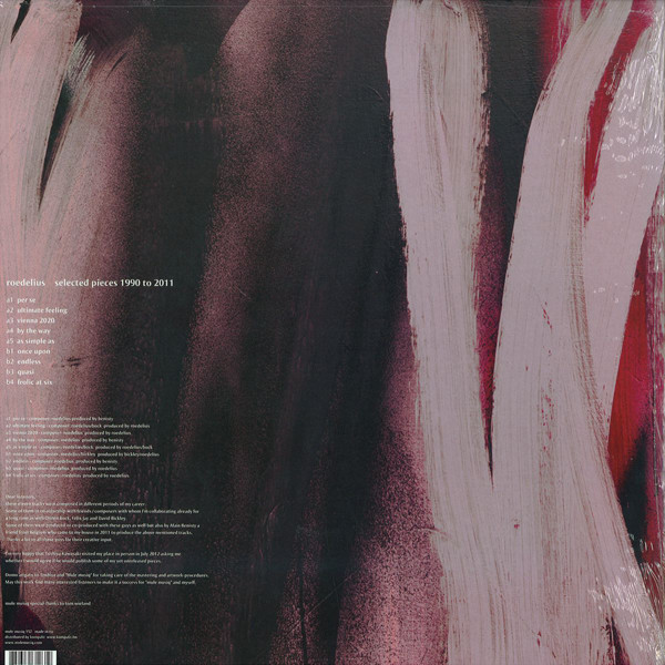 Hans-Joachim Roedelius - Selected Pieces 1990 To 2011 | Mule Musiq (mule musiq 157) - 2 Hans-Joachim Roedelius - Selected Pieces 1990 To 2011 | Mule Musiq (mule musiq 157) - 2