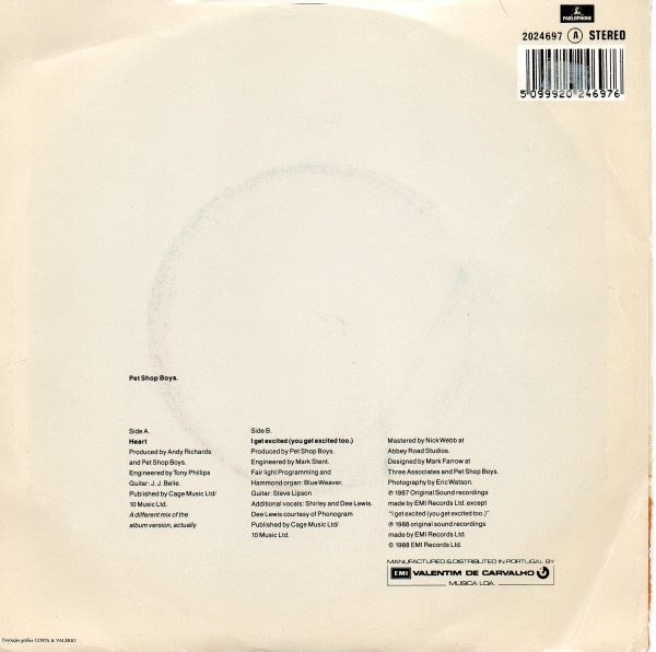 Pet Shop Boys - Heart | Parlophone (2024697) - main